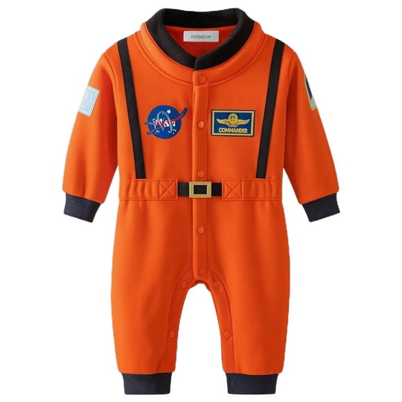 Used once 12-18 Months Astronaut Orange Toddler Costume Cosplay Outfit Space - Picture 1 of 8